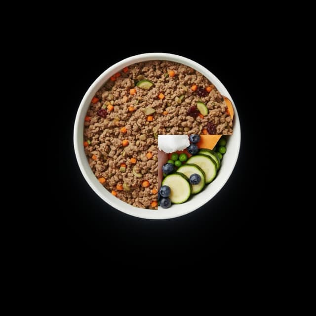 Dog food bowl for days 8 to 10